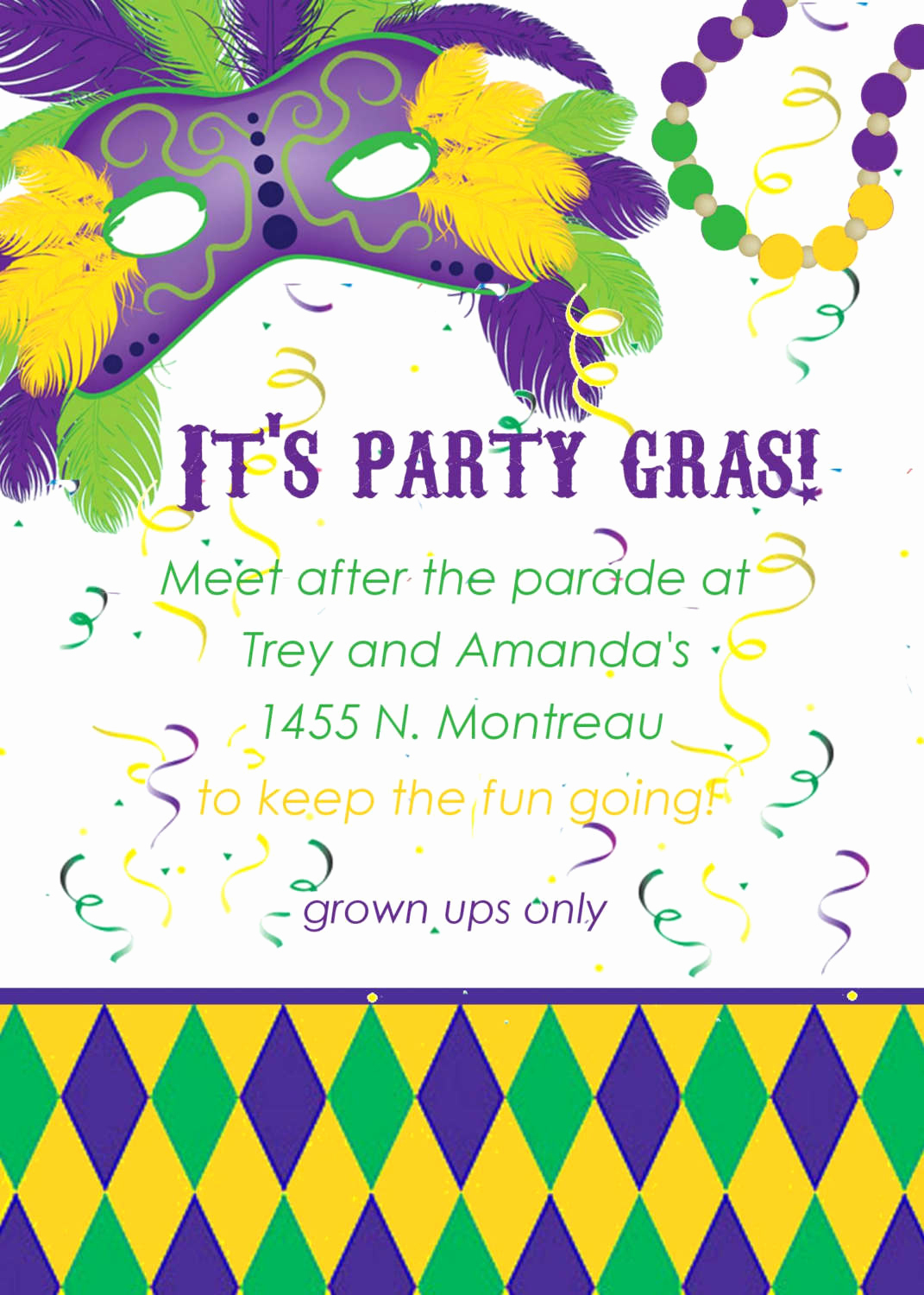 Free Printable Mardi Gras Invitations Inspirational Mardi Gras - Free Printable Mardi Gras Invitations