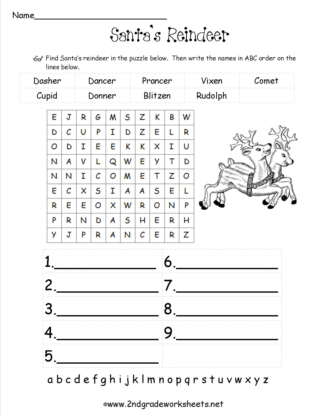 Free Printable Math Holiday Worksheets | Download Them Or Print - Free Printable Christmas Maths Worksheets Ks1