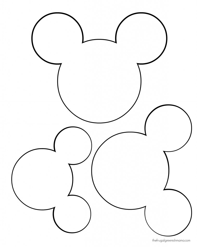 Free Printable Mickey Mouse Head, Download Free Clip Art, Free Clip - Free Printable Mickey Mouse Template