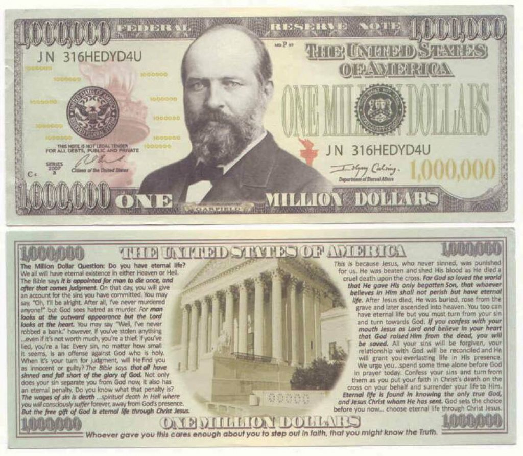 Free Printable Million Dollar Bill Free Printable