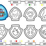 Free Printable Mini Paw Patrol Coloring Book From A Single Sheet Of   Free Printable Badges