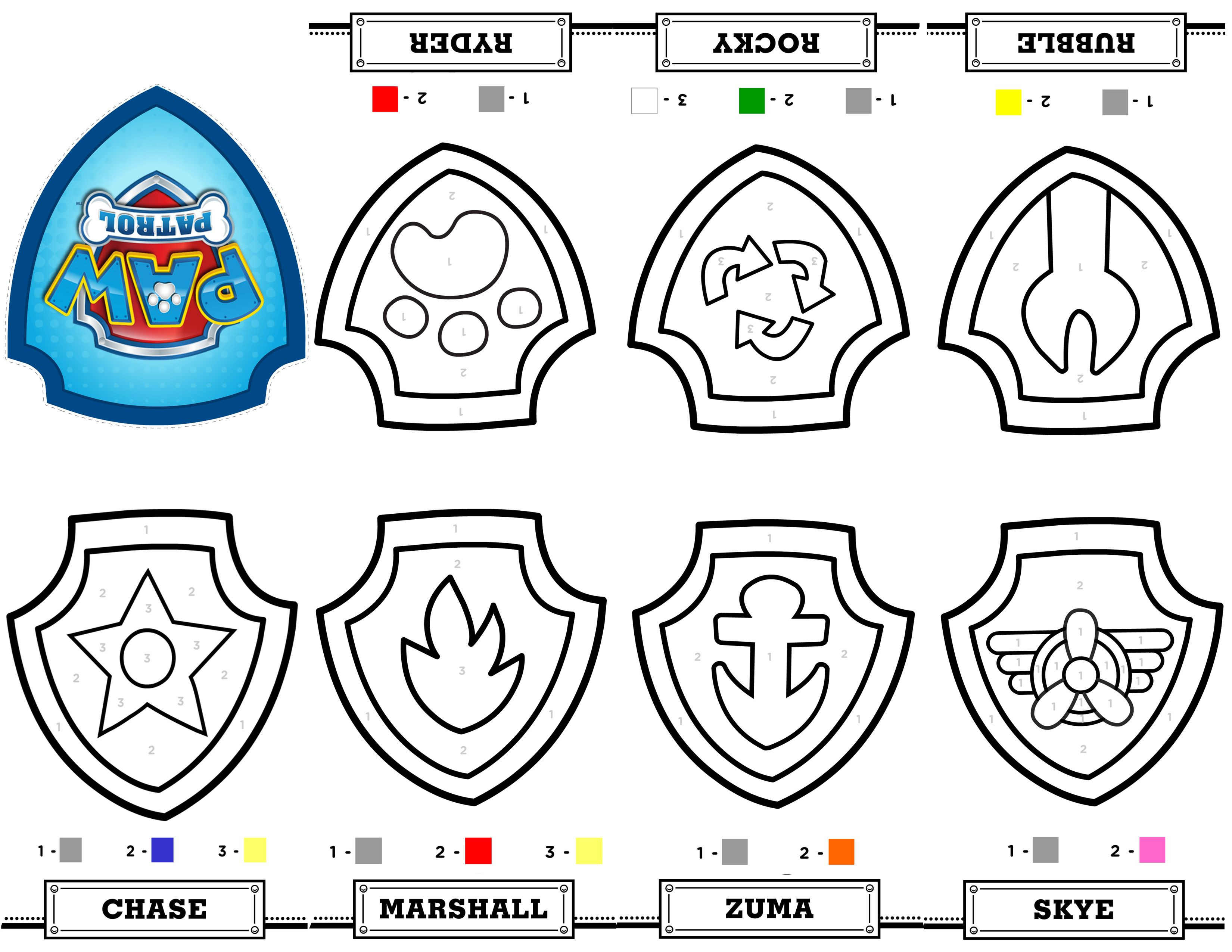 Free Printable Mini Paw Patrol Coloring Book From A Single Sheet Of - Free Printable Badges