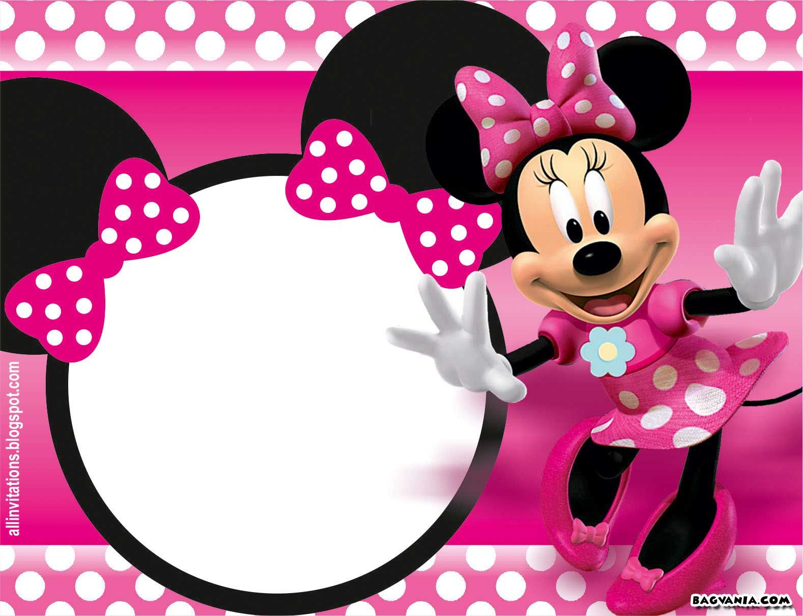 Free Printable Minnie Mouse Birthday Invitations – Bagvania Free - Free Printable Mickey Mouse Invitations