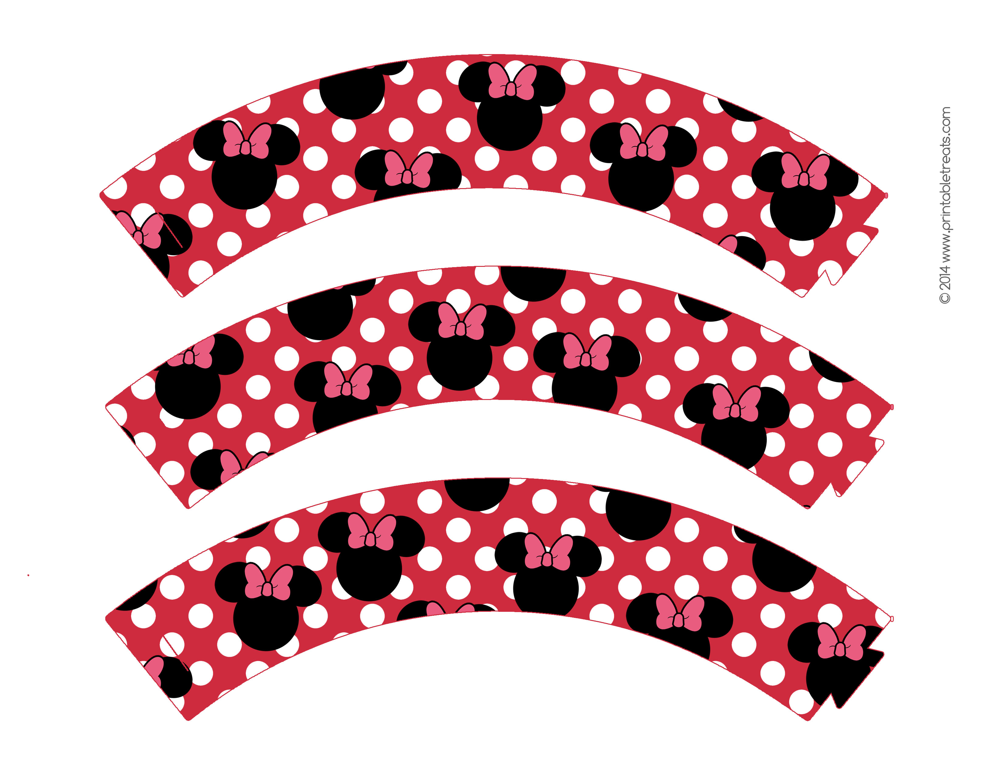 Free-Printable-Minnie-Mouse-Cupcake-Wrappers-1 - Baby No Soucy - Free Printable Minnie Mouse Cupcake Wrappers
