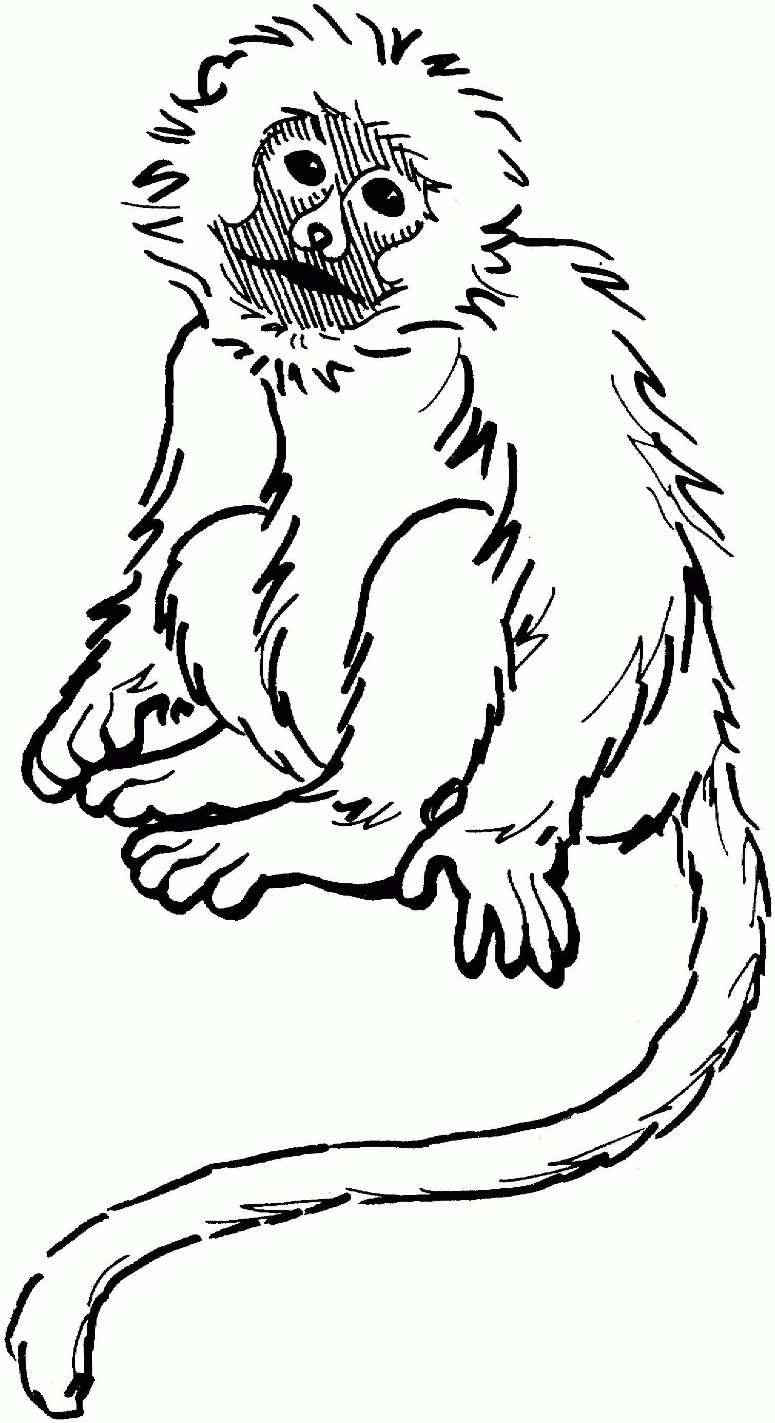 Free Printable Monkey Coloring Pages 1 510 2 771 Pixels To Print - Free Printable Monkey Coloring Sheets
