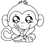 Free Printable Monkey Coloring Pages For Kids | Coloring Book   Free Printable Monkey Coloring Sheets