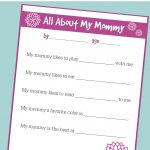Free Printable Mother's Day Interview For Kids   No Time For Flash Cards   Free Spanish Mothers Day Cards Printable