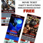 Free Printable Movie Ticket Style Invitations: How To Train Your – How To Train Your Dragon Birthday Invitations Printable Free