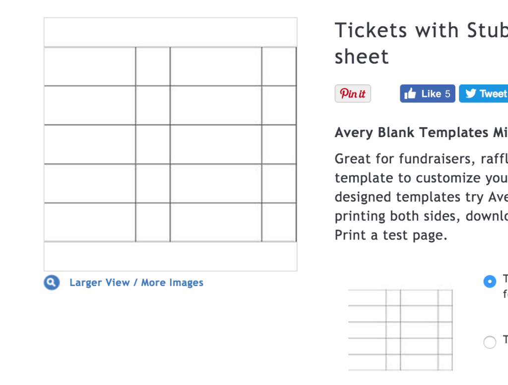 Free Printable Movie Ticket Template | Vastuuonminun Image Templates - Free Printable Raffle Tickets With Stubs