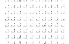 Free Printable Multiplication Worksheets 100 Problems