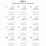 Free Printable Multiplication Worksheets 2 Digits2 Digits 3   Free Printable Math Worksheets For 4Th Grade