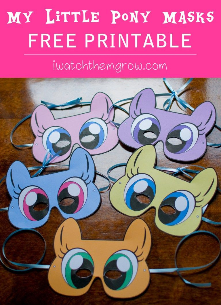 Free Printable My Little Pony Masks | Mlp 6Th Birthday! | Little - Free My Little Pony Printable Masks