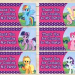 Free Printable My Little Pony Party Tags ~ Free My Little Pony   Free Printable My Little Pony Thank You Cards
