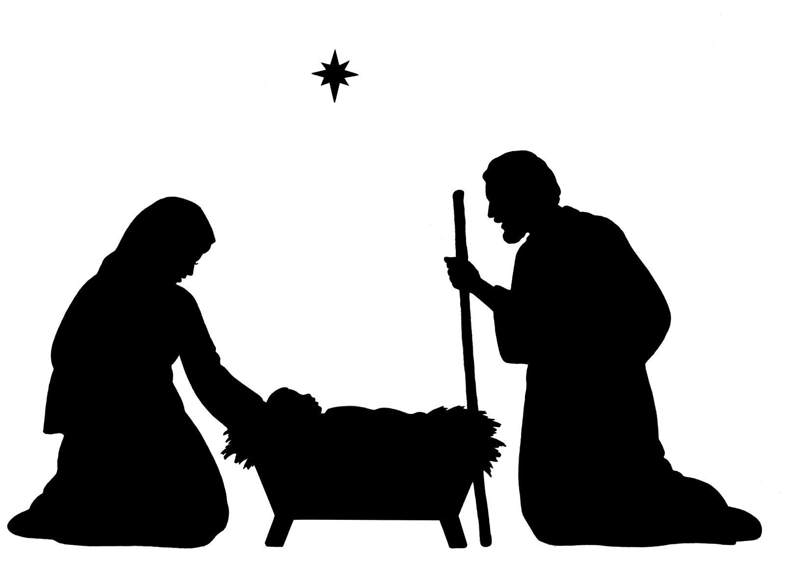 Printable Nativity Silhouette Printable Word Searches