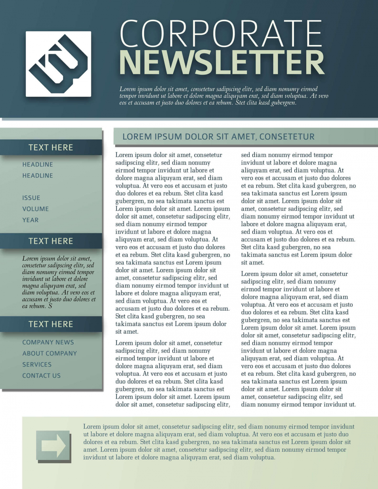 Free Printable Newsletter Templates &amp;amp; Email Newsletter Examples - Free Printable Newsletter Templates