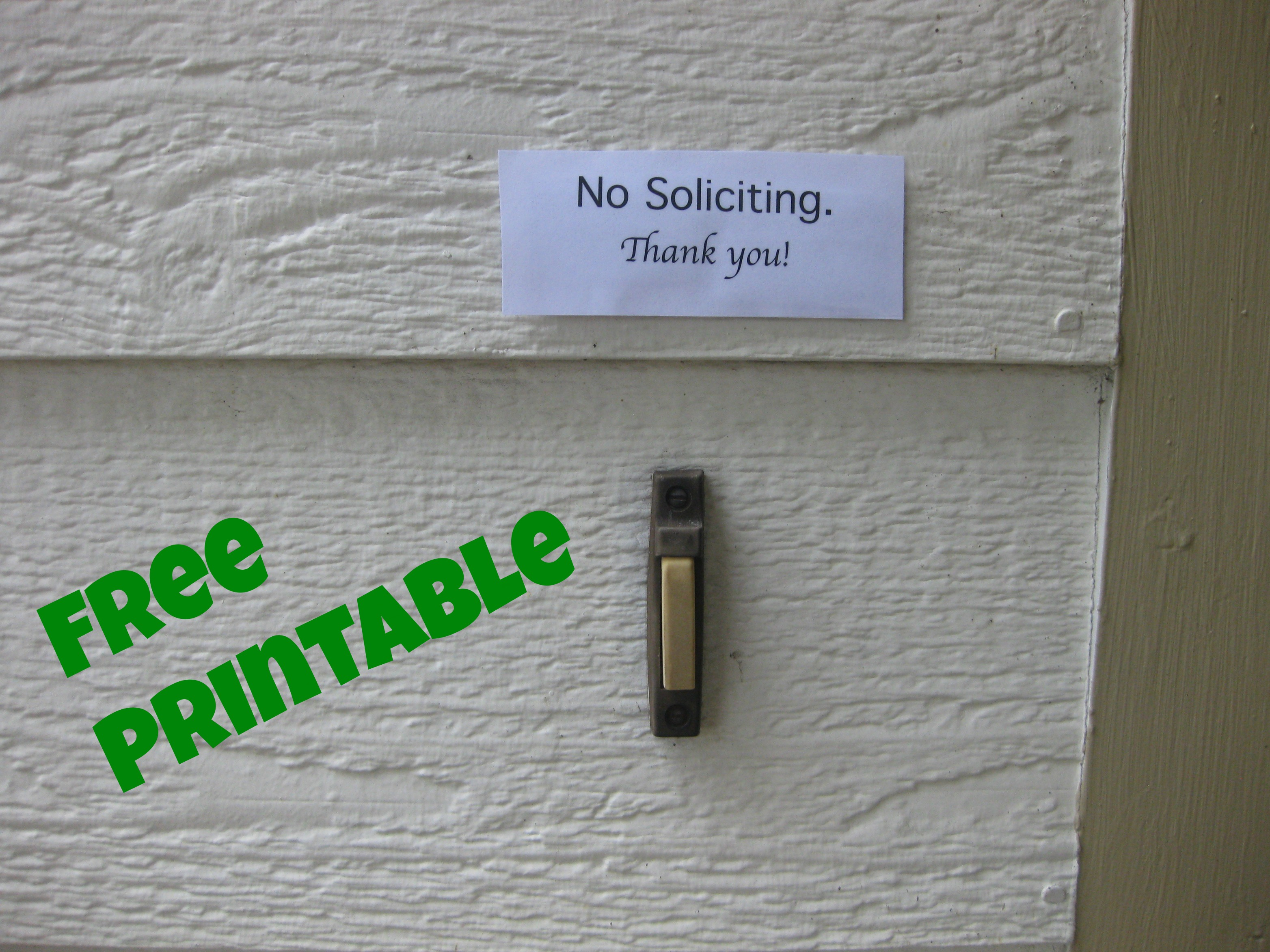 Free Printable- No Soliciting Sign - Free Printable No Soliciting Sign