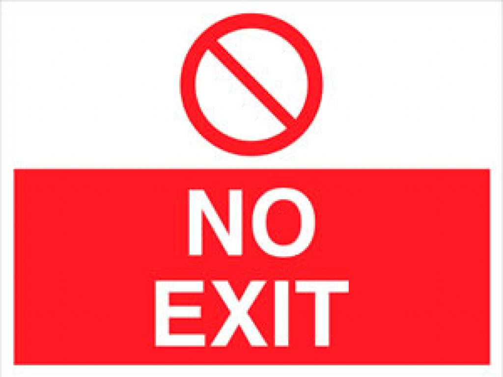 Free Printable Not An Exit Sign | Free Printable - Free Printable Not An Exit Sign