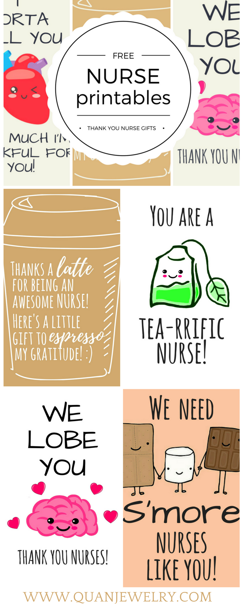 Free Printable Nurse Appreciation Thank You Cards | Gifts For Nurses - Free Printable Days Of The Week Cards