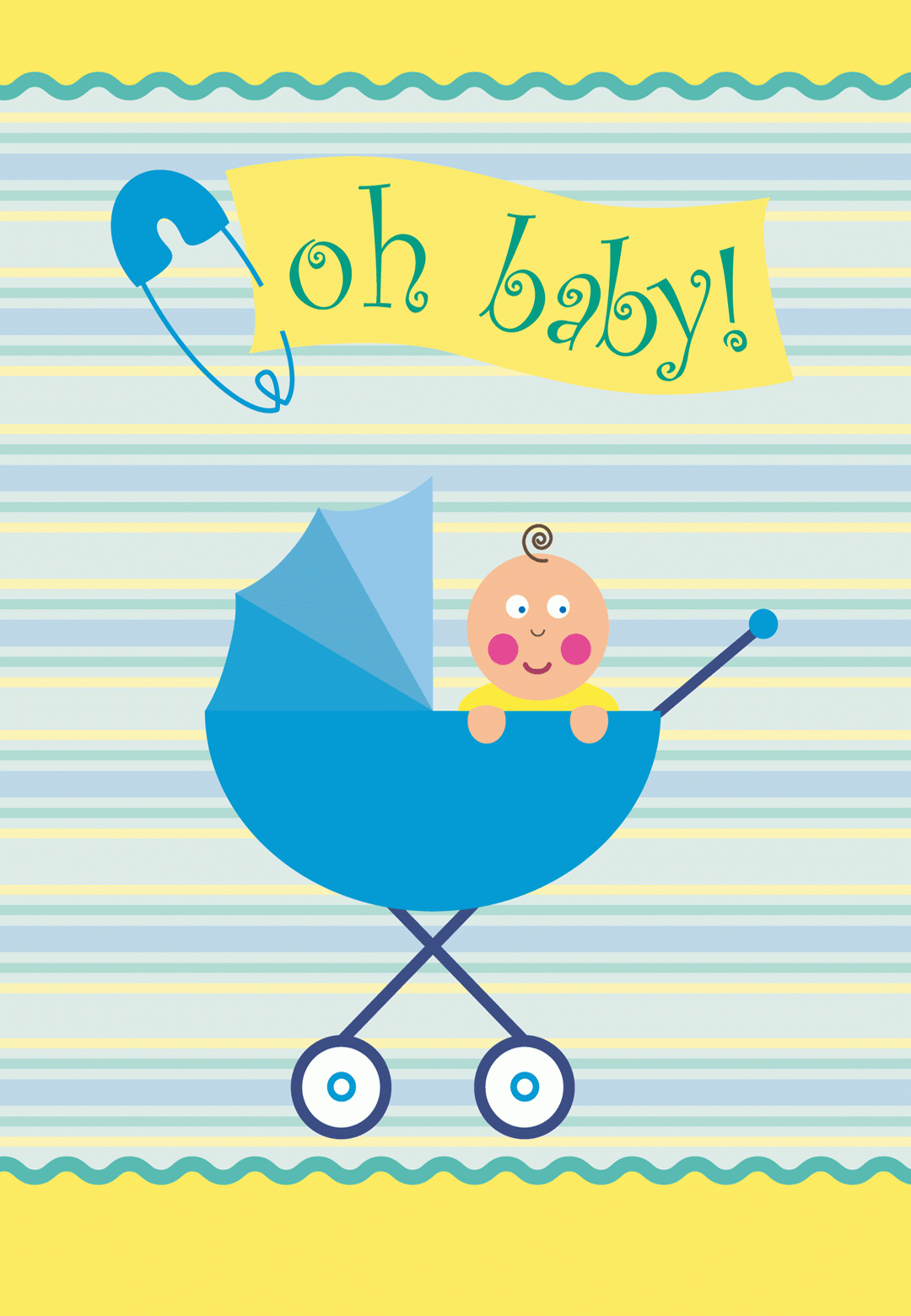 Free Printable &amp;#039;oh Baby&amp;#039; Greeting Card | Baby Showering | Pinterest - Free Printable Baby Boy Cards