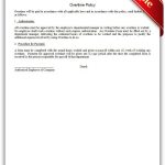 Free Printable Overtime Policy Legal Forms | Free Legal Forms   Free Legal Forms Online Printable