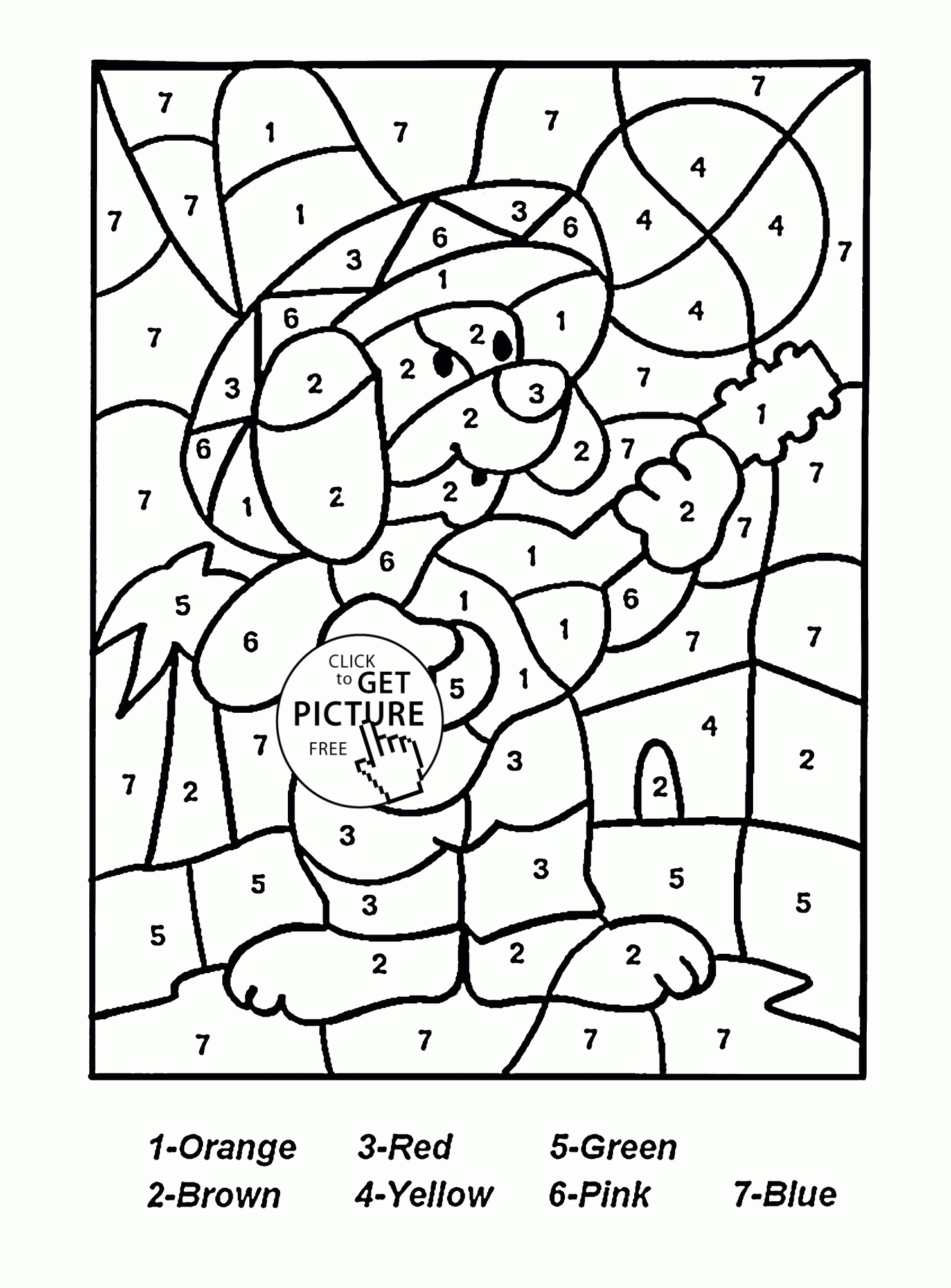 Free Printable Paintnumber Coloring Pages The Most Fortune Adult - Free Printable Paint By Number Coloring Pages