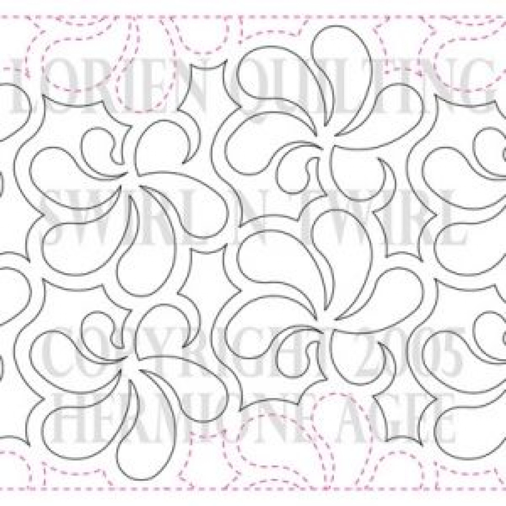 Free Printable Pantograph Patterns | Free Printable - Free Printable Pantograph Quilting Patterns