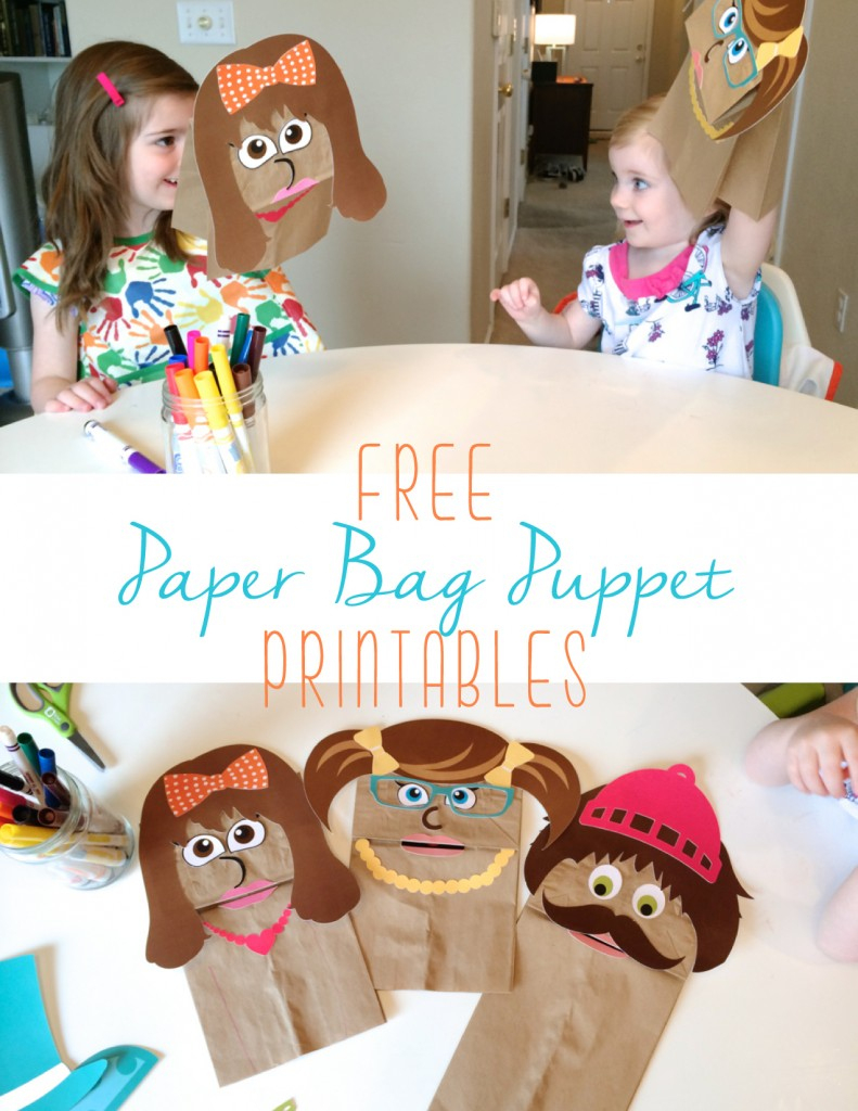 Free Printable Paper Bag Puppets - Free Printable Paper Bag Puppet Templates