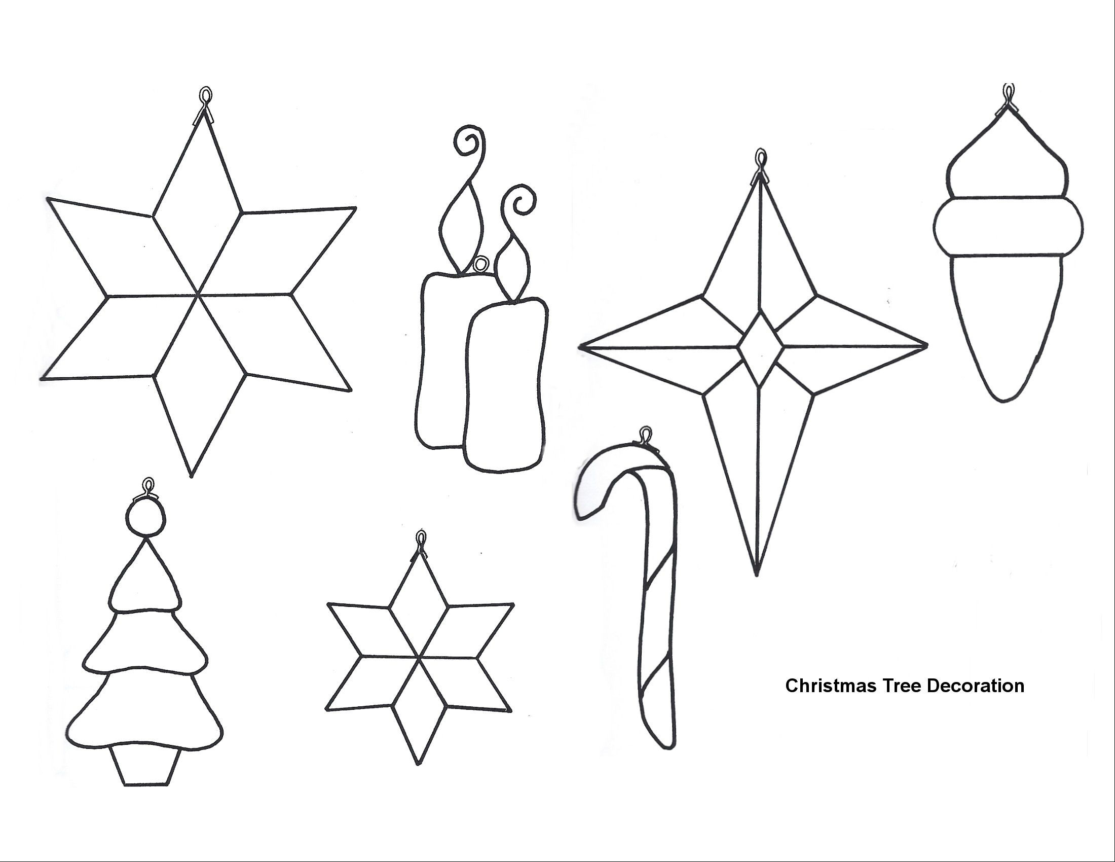 Free Printable Papercraft Templates. Felt Christmas Patterns - Free Printable Stained Glass Patterns