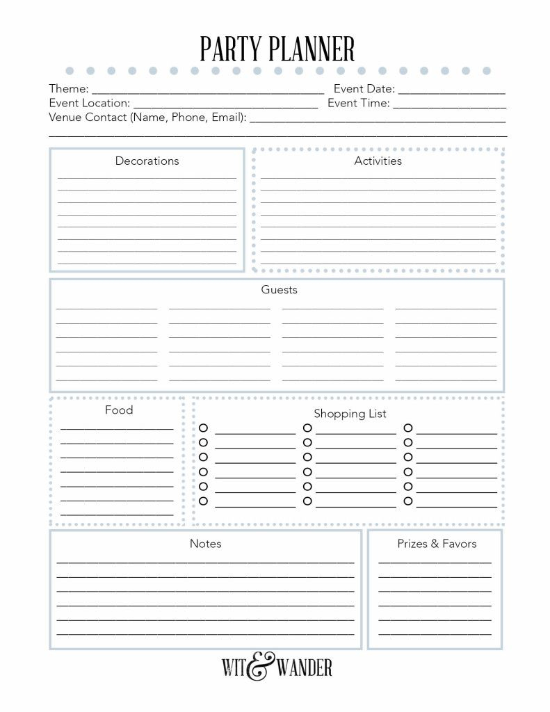 Free Printable} Party Planner | Printables &amp;amp; Fonts | Pinterest - Free Quinceanera Planner Printable