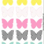 Free Printable Pastel Colored Butterflies   Schmetterling   Free Printable Butterfly