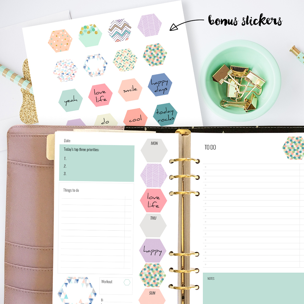 Free Printable Planner Inserts For Large Planners Plus Bonus Planner - Free Planner Refills Printable