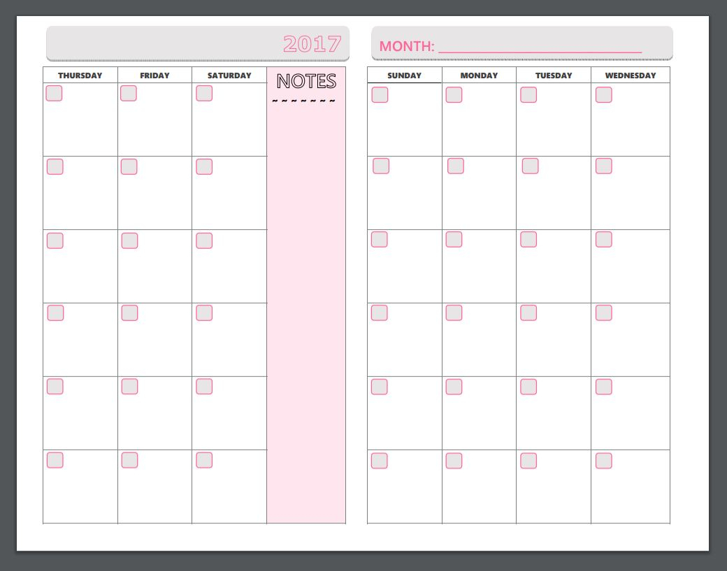 Free Printable Planner Pages - The Make Your Own Zone - Free Printable Planner Pages