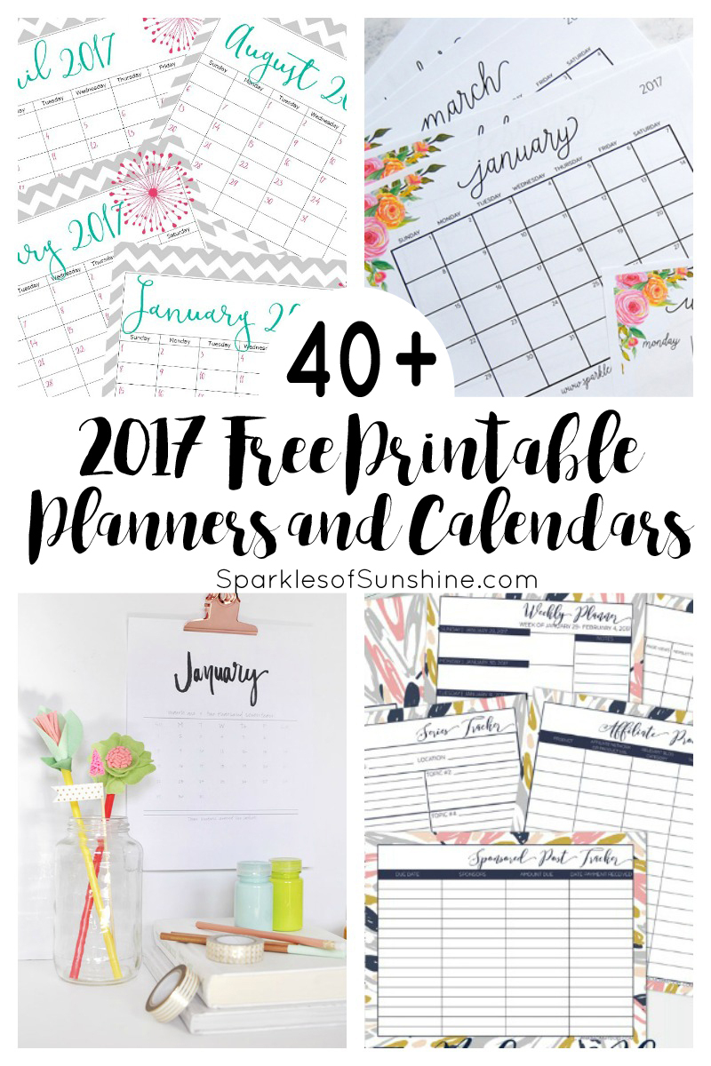 Free Printable Planners 2017 - 1.11.hus-Noorderpad.de • - Free Printable Planner 2017 2018