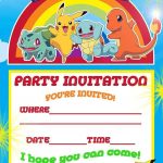 Free Printable Pokemon Birthday Party Invitations | Pokemon Party   Pokemon Invitations Printable Free