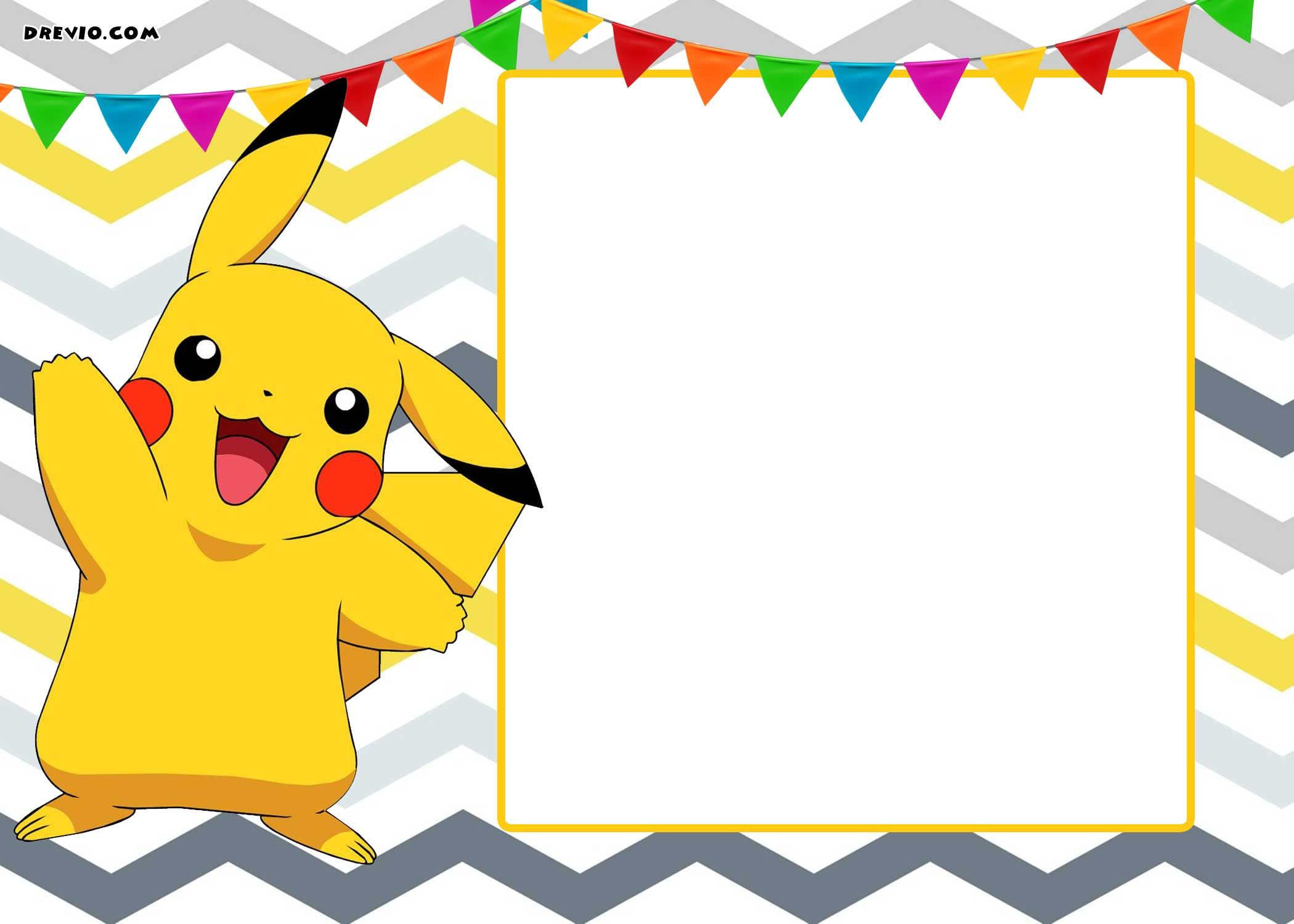 Free Printable Pokemon Invitation | Free Printable Birthday - Free Printable Pokemon Birthday Invitations