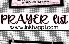 Free Printable Prayer List