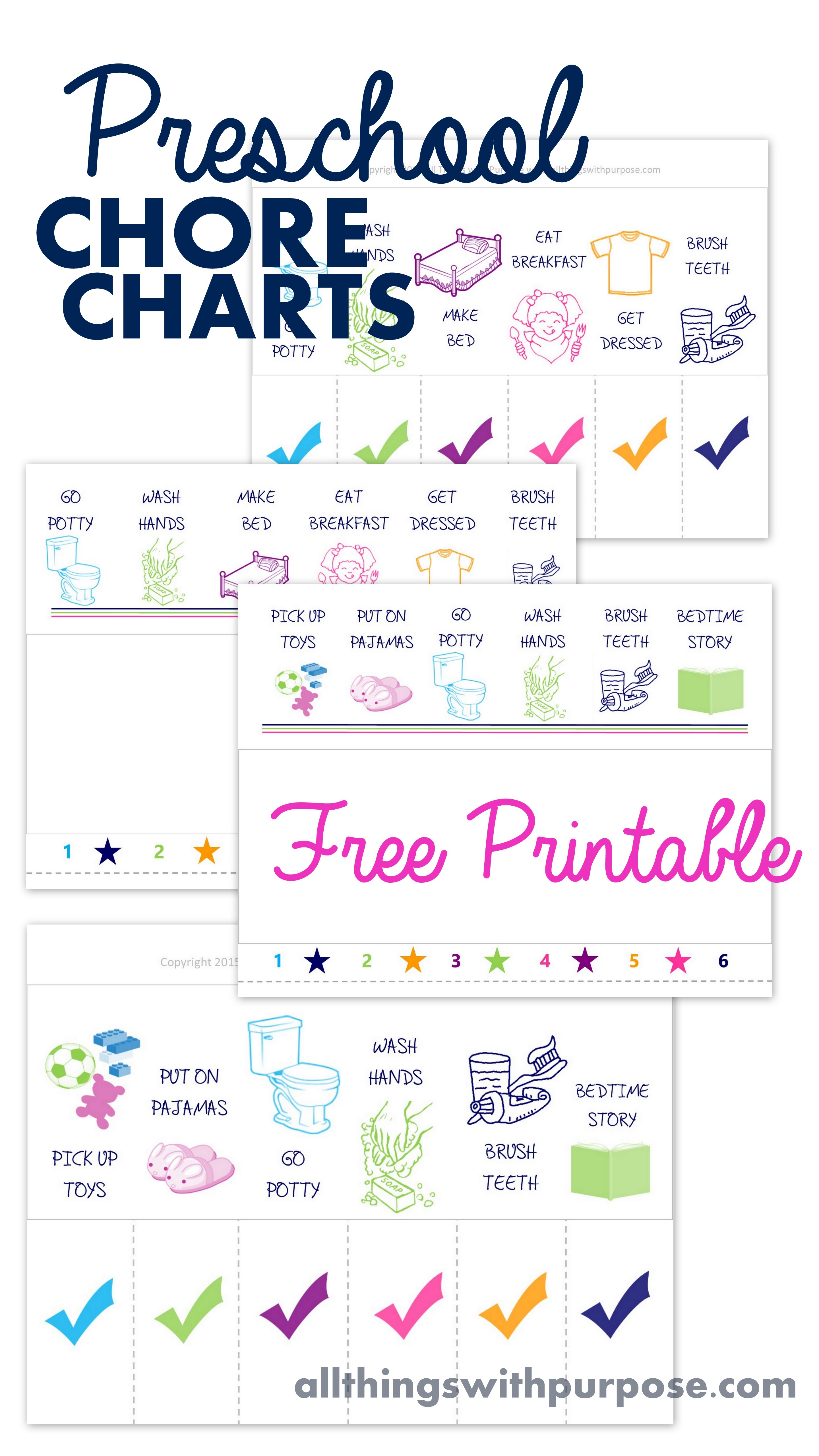 Free Printable Preschool Chore Charts - Free Printable Morning Routine Chart