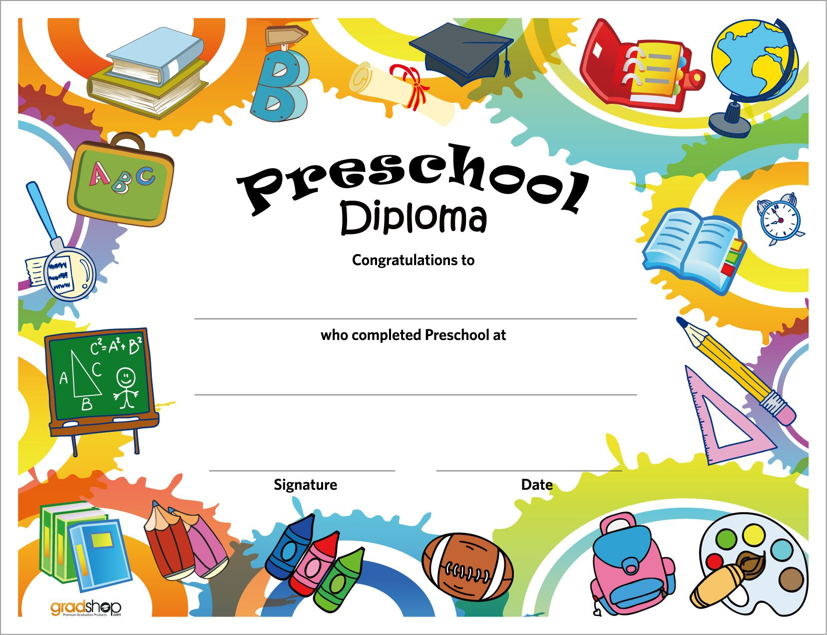 Free Printable Preschool Diplomas | Preschool Classroom | Preschool - Free Printable Kindergarten Graduation Clipart