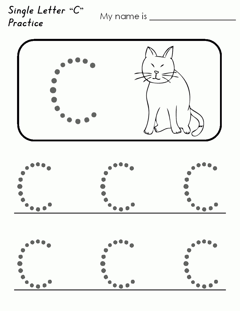 Free Printable Preschool Worksheets Letter C | Small Letter B - Free Printable Letter C Worksheets