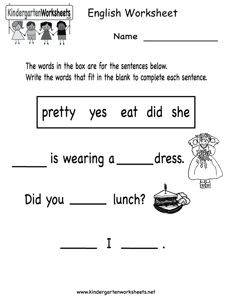 Free Printable Preshool Worksheets | Free Printable English - Free Printable Ela Worksheets