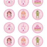 Free Printable Princess Birthday Cupcake Toppers | Printable Party   Free Printable Barbie Cupcake Toppers