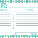 Free Printable Recipe Card, Meal Planner And Kitchen Labels   Free Printable Recipe Cards