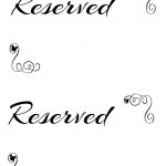 Free Printable Reserved Seating Signs For Your Wedding Ceremony   Free Printable Out Of Service Sign