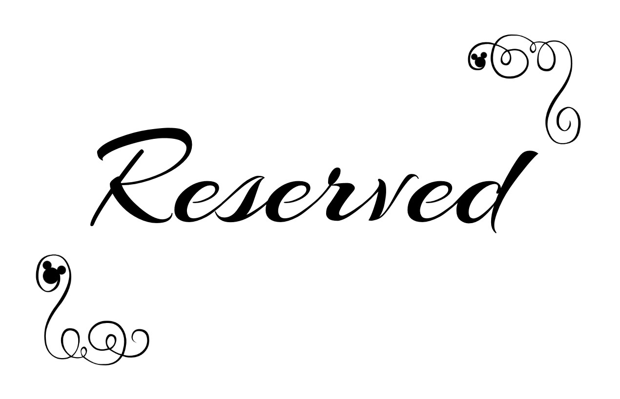 Free Printable Reserved Seating Signs For Your Wedding Ceremony - Free Printable Reserved Table Signs