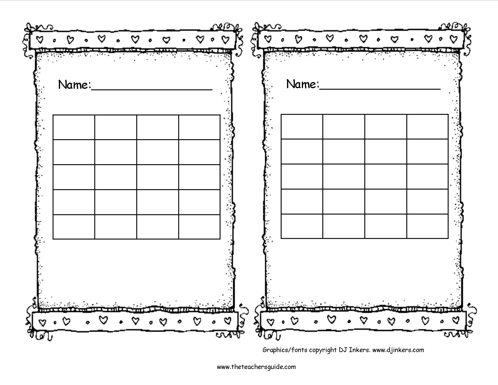 Free Printable Reward And Incentive Charts - Free Printable Behavior Charts For Elementary Students