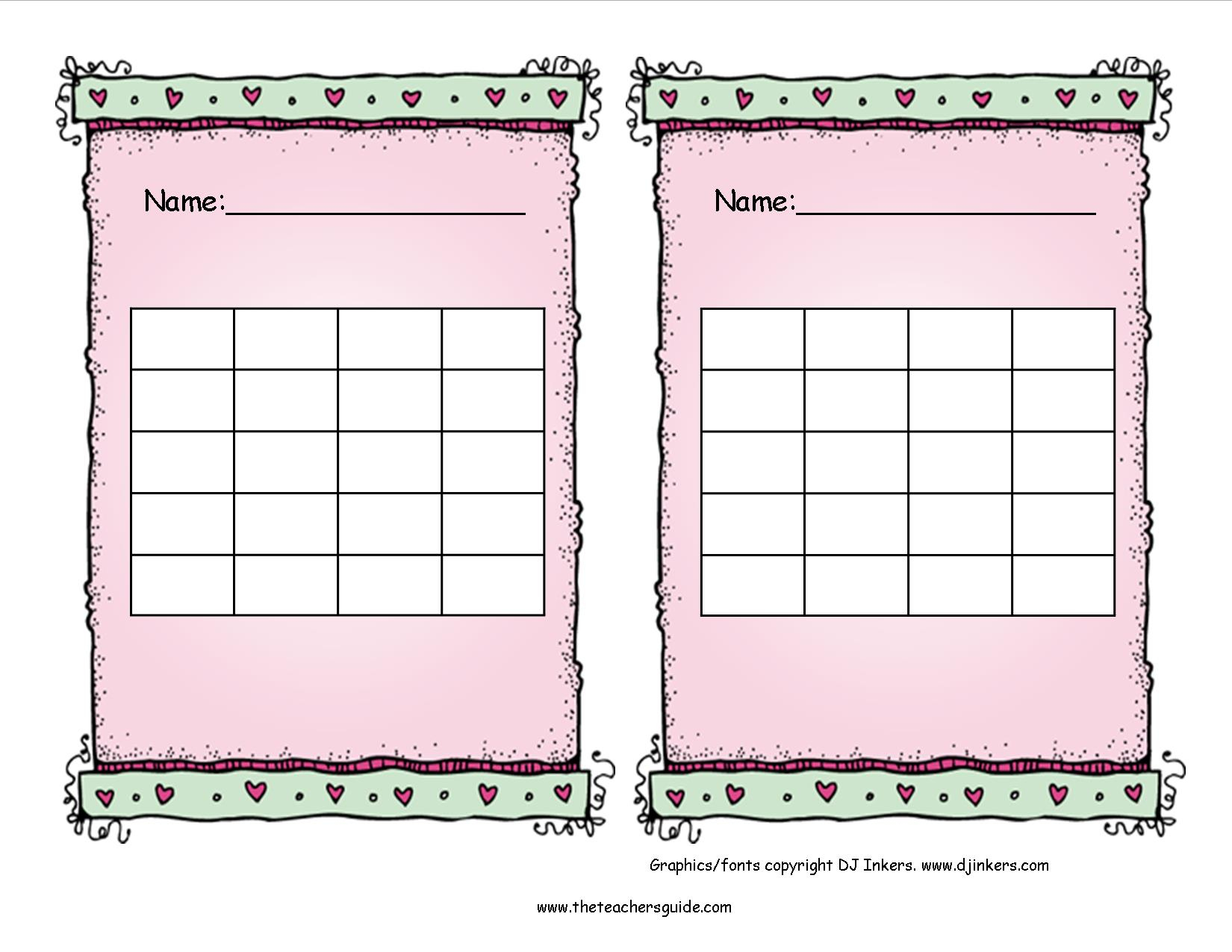 Free Printable Reward And Incentive Charts - Free Printable Charts For Teachers