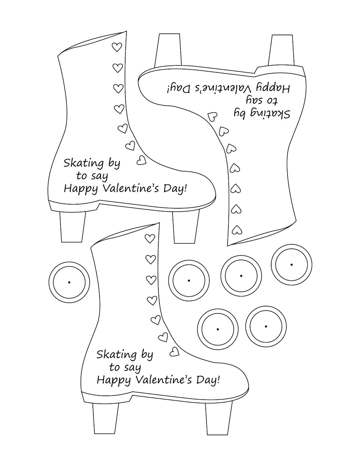 Free Printable Roller Skate Template Free Printable