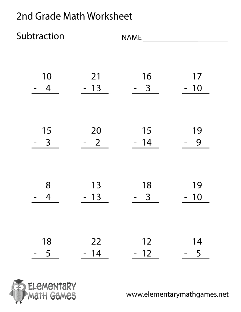 Free Printable Second Grade Math Worksheets To Download - Math - Free Printable Second Grade Math Worksheets