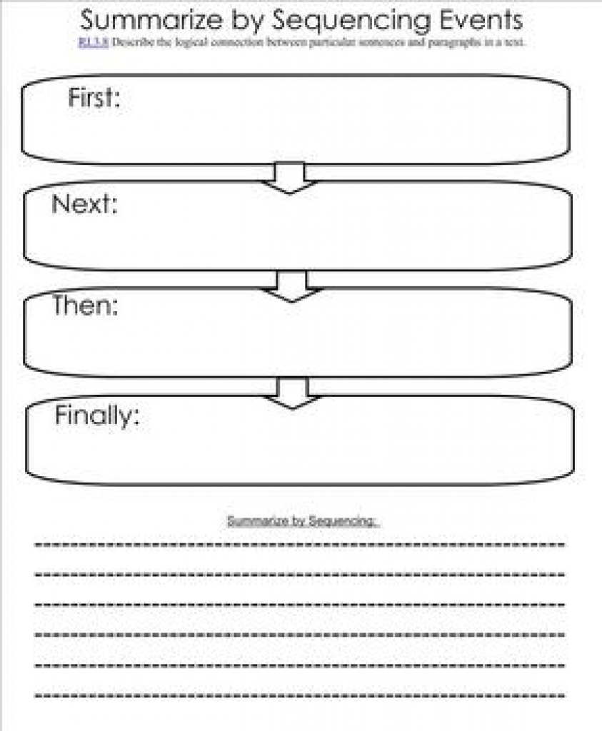 Free Printable Sequence Of Events Graphic Organizer | Free Printable - Free Printable Sequence Of Events Graphic Organizer