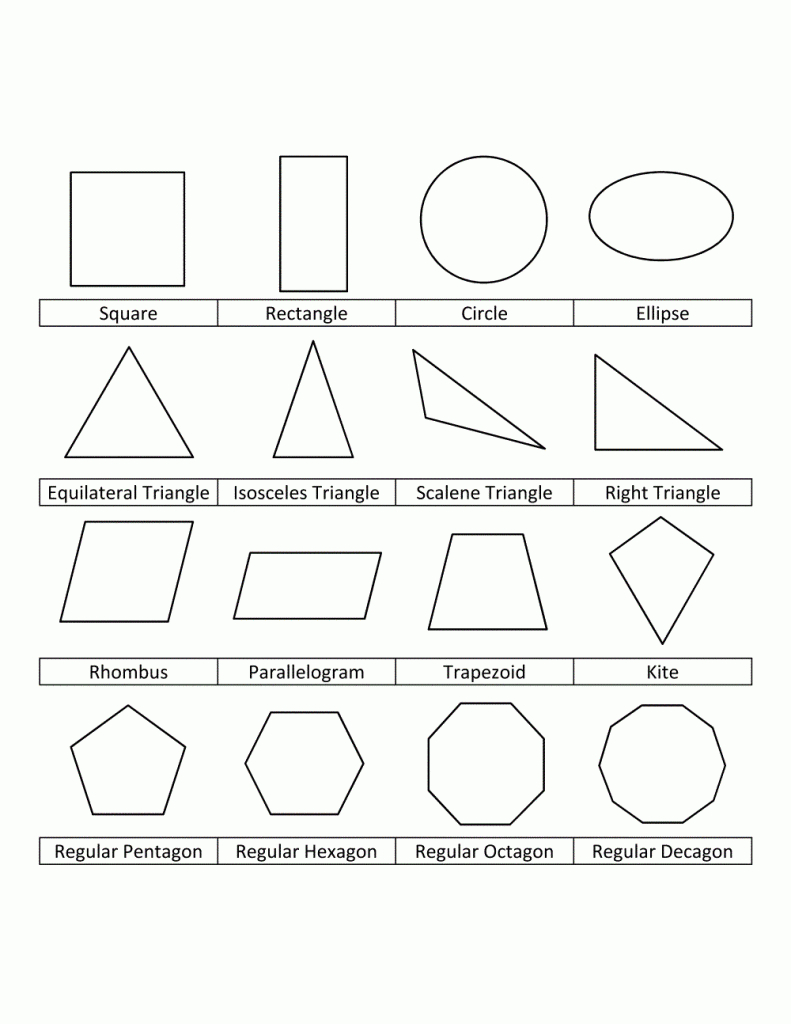 Free Printable Shapes Coloring Pages For Kids | Art Class - Free Printable Geometric Shapes
